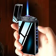 Metal Dual Plasma Arc Lighter Windproof USB Torch Gas Electric Butane Lighters picture