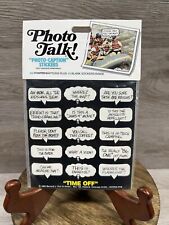 Vtg 1985 Photo Talk Peel Stick Word Balloons Bubbles Adhesive Removable Stickers picture