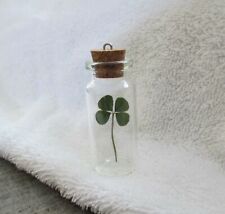 Real Four Leaf Clover Wishing Bottle- 4 Leaf Clover in a Bottle-Christmas picture