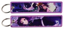 Demon Slayer Shinobu Keychain Embroidered Flight Tag Key Ring Insect Hashira picture