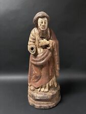 CARVED WOOD RELIGIOUS SAINT PAUL STATUE  picture