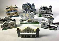 Vintage Shelia 1995-1996 Wood Thompson House Cottage Mansion Homes Lot of 7 picture