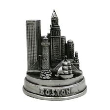 3D Silver Boston Statue Skyline Replica 3 Inches, Boston Souvenir Model picture