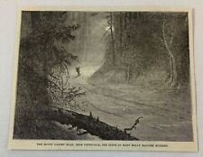 1877 magazine engraving~Mount Laffey Rd near Pottsville PA~MOLLY MAGUIRE MURDERS picture