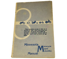 Vintage 1982 Minnesota Motorcycle Moped Motorbike License Examination Manual picture