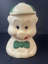 1940's Porky Pig Paddy Pig Celluloid Plastic Cookie Jar - 9.5