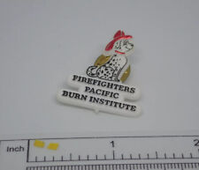 Firefighters Pacific Burn Institute Dalmatian Vintage Lapel Pin picture