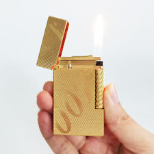 JT.Dunant Brass Gas Lighter 007 Cigarette Tobacco Smoking Tools Male Gifts picture
