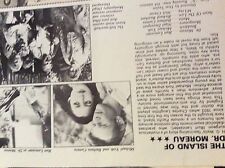 m9-9m ephemera 1970/s film article the island of dr moreau burt lancaster picture