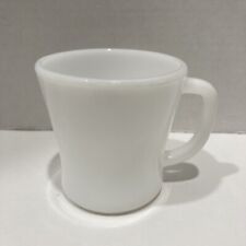  White Milk Federal Glass Coffee Tea Cup Mug Plain White 