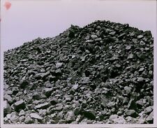 LG771 1948 Original Photo MOUNTAIN OF COAL Fossil Fuel Minerals Mined Rocks picture