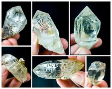 7 Pieces Clear Himalayan Quartz Optical Points Lot 448g From Hashupi, Skardu picture