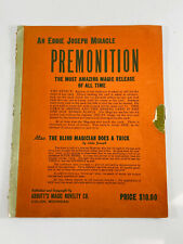 Vintage 1948 Magic Book PREMONITION Abbott's by Eddie Joseph picture