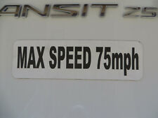 Max Speed 75 MPH Magnet for Work Vehicles restricted by regulator 10 x 3 Magnet picture