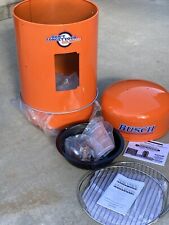 New Busch ￼Beer Barbecue BBQ Smoker Hunting Orange No Tap Handle Led Sign Light picture