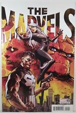 💥 THE MARVELS #2 DAN PANOSIAN 1:25 VARIANT NM 2021 PUNISHER BLACK CAT Alex Ross picture