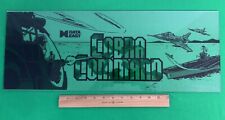 Vtg 1988 COBRA COMMAND Arcade Video Game Room Sign Marquee 24