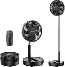 Portable Standing Fan, 8000mAh Rechargeable Oscillating Fan with Remote picture