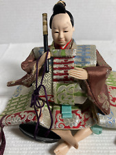 Vtg. Warrior Japanese Samurai Doll in Traditional complete Uniform picture