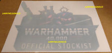 WARHAMMER 40K WINDOW CLING POSTER DECAL OFFICIAL STOCKIST 2021 12X16 BATTLE WAR picture