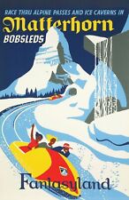 Fantasyland Matterhorn Bobsleds Disneyland Poster Print 11x17  picture
