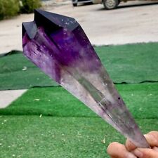 347G Natural Amethyst Quartz Crystal Single-End Terminated Wand Point Healing picture