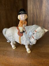 VTG Norman Thelwell Beswick England LITTLE LEARNER Porcelain 1981 Horse Figurine picture