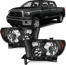 Headlights Assembly Compatible with 2007-2013 Toyota Tundra W/Level Adjuster, fo picture