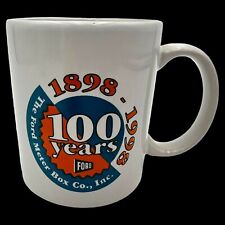 Vintage 1998 FORD METER BOX Logo 100 Year Anniversary Commemorative Coffee Cup picture