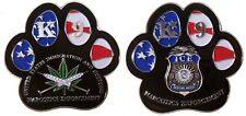 ICE NARCOTICS ENFORCEMENT K-9 CHALLENGE COIN CPO MSG CIA FBI  2