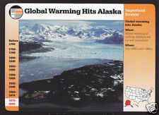 GLOBAL WARMING HITS ALASKA Columbia Glacier Photo GROLIER STORY OF AMERICA CARD picture