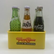 Vintage 3” Mexican & Israel Coca Cola, Fanta, Sprite, & TopoChicos Glass Bottles picture