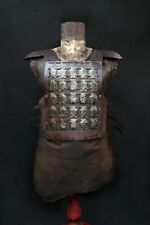 Viking Leather Cuirass with Beaten metal Leather Body Armour Cosplay Costume SCA picture