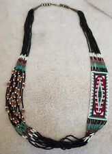  Beautiful Navajo Rena Charles Black Seed Bead Necklace picture
