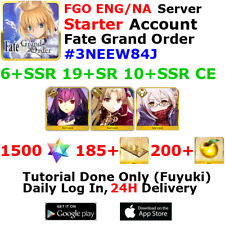 [ENG/NA][INST] FGO / Fate Grand Order Starter Account 6+SSR 180+Tix 1540+SQ #3NE picture