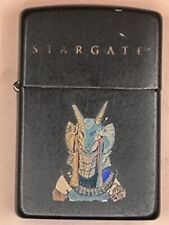 Vintage 1994 Stargate Anubis Black Matte Zippo Lighter picture