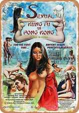 Metal Sign - Sexual Kung Fu in Hong Kong (1974) - Vintage Look picture