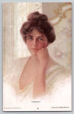 Pretty Lady A/S Philip Boileau Vtg Antique Postcard No. 754 