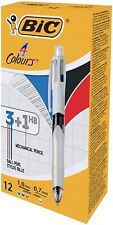 Bic 4 Colours Ballpoint Pen and Mechanical Pencil, Box of 12 picture
