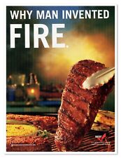Beef It's What's for Dinner Man Invented Fire 2006 Full-Page Print Magazine Ad picture