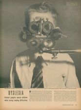 1944 Dyslexia Phorometer Ophthalmograph Stereoscope Tests Vtg Print Story L32 picture