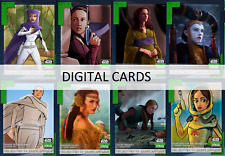 Topps Star Wars Card Trader THE HISTORY OF PADME AMIDALA GREEN DIGITAL GALAXY picture