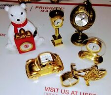 lot of 6 miniature novelty clocks #2 picture