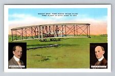 Dayton OH-Ohio, Wright Bros First Power Driven Plane, Vintage Postcard picture