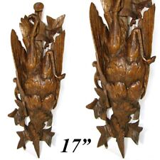 Antique Victorian Era Black Forest Carved 17” “Fruits of the Hunt” Grouse, Bird picture