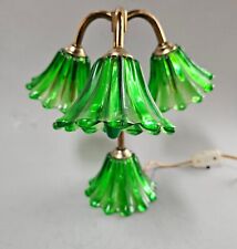 Vintage Green Lucite Tulip Lilly Lamp 1930s 3 Light Tokyo Japan picture
