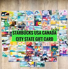 STARBUCKS US & CANADA CITY/STATE CARD NEW 2012 to 2021-Choose One or More picture