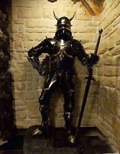Medieval Copper Armor Suit Wearable Knight Gothic Full Body Armor Horn Costume picture