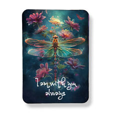 Dragonfly Art Print Magnet I Am With You Always Grief Condolences Gift 3
