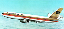 Postcard Continental Airline DC-10 Widebody Passenger Aircraft McDonnell Douglas picture